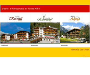 erlebnishotels.org: Erlebnis Hotes Leutasch | Erlebnis Hotes Leutasch - Familie Pfeffel [hotel leutasch, hotel kristall, tirol, familienhotel tirol, hotel seefeld]
Hotel Kristall - Leutasch - Seefeld 4 Sterne Wellness Hotel und Ferienwohnungen, Komfortzimmer - Hotel Appartements, Erlebnis-, Bade- und Saunalandschaft, Fitnessraum, Spielraum