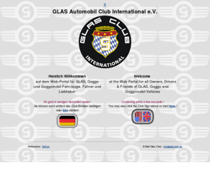 glasclub.com: GLAS Automobil Club International e.V.
GLAS Automobil Club International e.V. - Alle GLAS-Oldtimer in Bild und Schrift, Clubgeschehen, Historie