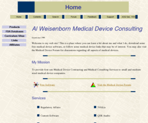 qsrhelp.com: Medical Device Consulting Home Page
Medical Device Forum. QSR - GMP contracting and consulting services for the medical device industry. Free QSR 
software. Services include regulatory affairs, quality assurance, custom software, and FDA Quality System 
Regulation help. 