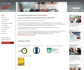 teamconnex.com: TEAM CONNEX AG - Unternehmensberatung - Trainer- und Coachausbildung, Seminare, Teamentwicklung u.v.m. ...
TEAM CONNEX AG - Unternehmensberatung - Trainer- und Coachausbildung, Seminare, Teamentwicklung u.v.m. ...