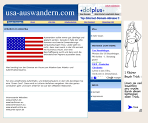 usa-auswandern.com: Arbeiten in Amerika
Arbeiten in Amerika - Vorraussetzungen