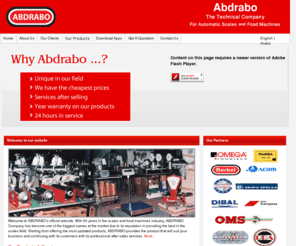 abdrbo.com: AbdRabo | The Technical Company For Automatic Scales Food Machines    | Powered By HostGoba
Machines, Scales, Cling Flim, Roll Labels Scales, Spare parts