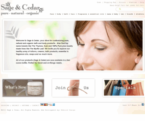 sageandcedar.com: Sage and Cedar Skin Care in Whitefish Montana - Sage & Cedar
Sage and Cedar, shop for natural skin care products, aromatherapy, essential oils, bathing essentials, imported soaps, scented candles and many other body care products.  The perfect gifts for all your favorite people.