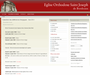 eglise-orthodoxe-bordeaux.org: Eglise Orthodoxe Saint Joseph de Bordeaux
Paroisse Orthodoxe Saint Joseph de Bordeaux