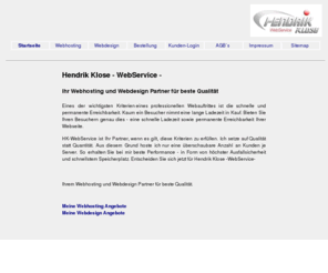 hk-webservice.com: Hendrik Klose - WebService - - Webhosting / Webdesign Service in Bad Rappenau | Heilbronn -
Webhosting Ihr Webhosting Partner für beste  Qualität. Guenstige Webhosting Service - Hendrik Klose - WebService