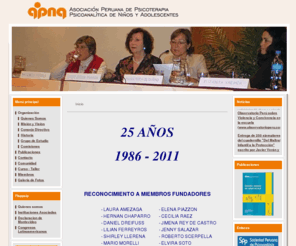 apppna.org: Organización
La Asociación Peruana de Psicoterapia Psicoanalítica de Niños y Adolescentes (APPPNA) es una asociación civil sin fines de lucro, fundada en el año 1986, que agrupa a profesionales dedicados al ejercicio de la psicoterapia psicoanalítica de niños y adolescentes en el Perú.

Es miembro activo de la Federación Latinoamericana de Asociaciones de Psicoterapia Psicoanalítica y Psicoanálisis (FLAPPSIP).

La Asociación dedica sus esfuerzos a desarrollar y difundir la teoría y la práctica de la psicoterapia psicoanalítica a través de cursos, seminarios, jornadas y congresos. Promueve y realiza acciones de asistencia social, talleres con profesores y tutores, y desarrollo de trabajo individual y comunal. Además, ejecuta labores académicas de investigación y difusión, relacionadas al diagnóstico, prevención y tratamiento de las dificultades inherentes a la infancia y adolescencia con especial énfasis en el desarrollo emocional.