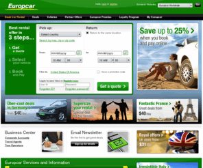 europcarwap.com: Car Rental in Italy, Germany, Spain, France & worldwide - Europcar
Interested in Car Rental? - Find out more about renting a car with Europcar and the extensive range of car rental deals available. Get car rental in Italy, Germany, France, Spain and worldwide online