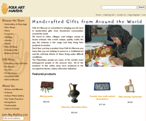 folkartmavens.org: Folk Art Mavens
Handcrafted gifts from artisans in Palestine and other threatened communities