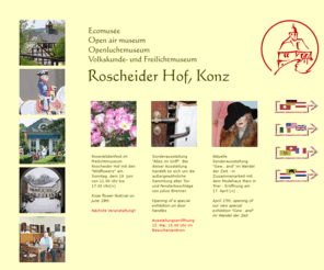 roscheiderhof.de: Freilichtmuseum / open air museum / ecomuse /openluchtmuseum  Roscheider Hof bei Trier
freilichtmuseum