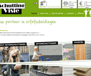 rotsmotiefschutting.com: Home - Schutting Visie
Op de volgende (zon)dagen zijn wij geopend 27 maart, 10 april, 24 apri, 8 mei, 22 mei . alle dagen van 11.