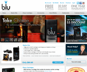 tryblutoday.com: Electronic Cigarette by blu E Cigarette -  Home
blu electronic cigarette looks and taste like a real cigarette. Make the switch to blu the smokeless e cigarette today. You can be smoke free with blu the most popular ecigarette.