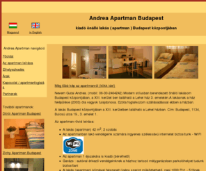 andrea-apartments.com: Andrea Apartman Budapest - kiadó önálló lakás ( apartman ) Budapest központjában
Apartman Budapest, modern stílusban berendezett 2 szobás önálló lakás (apartman) kiadó Budapest központjában. Kiadó szállás (apartman) Budapesten.