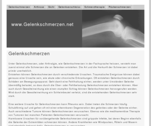 gelenkschmerzen.net: Gelenkschmerzen - med. Arthralgie - Was sie wissen sollten
