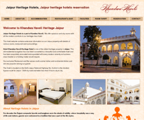 jaipurheritagehotels.com: Jaipur heritage hotels, Jaipur hotels, Jaipur heritage hotel
Jaipur heritage hotels unique presentation, the Khandwa Haveli Jaipur offers spacious rooms and beautiful ambience, peaceful environment with world class facilities. Jaipur heritage hotels offering warm ambience and comfortable stay for business and holiday traveler to Jaipur
