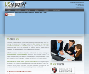 usmediareps.com: US Media Representatives | Full Service Advertising Sales Representatives Firm
USMR specializes in national magazine and website ad sales, creating an enhanced media buy for advertisers wanting to reach a target audience in a highly-engaged media.