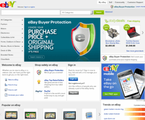 ebayanything.net: eBay - New & used electronics, cars, apparel, collectibles, sporting goods & more at low prices
Buy and sell electronics, cars, clothing, apparel, collectibles, sporting goods, digital cameras, and everything else on eBay, the world's online marketplace. Sign up and begin to buy and sell - auction or buy it now - almost anything on eBay.com