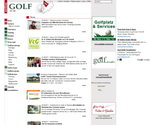 golfnrw-online.de: golfnrw-online - News
Golf Golfturniere NRW  Rheinland Golfreisen Golfausrüstung, Der Weg der weißen Kugel, Hauke Wagner ist neuer Landestrainer  NRW, Mühlenhof-Golfschule mit PGA-Qualitätssiegel ausgezeichnet, Regionale Golfmesse golfExpert, Turnier von Bernhard Langer, Golfmesse in NRW Osnabrück von Eumago 2011, Mit Schwung in den Frühling Schloss Fleesensee, JuCad det Marktführer in Sachen Golf-Caddys, Das Kagami Golf Buch, Golfnet Rheinland e.V. als Verein, Make it 2 Bushmills - 2 Freunde gesucht, EPD Tour 2011, RCZ Cup von Peugeot 2011 auch in NRW, DGV-Präsident würdigte die Leistungen, Gute Jugendarbeit im Golfclub