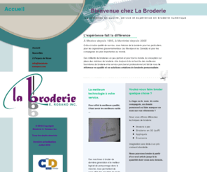 broderie-erosano.com: Bienvenue chez La Broderie
Bienvenue chez La Broderie