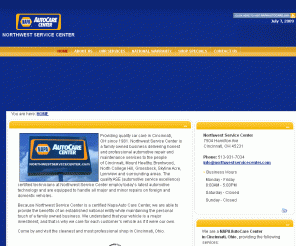 northwestservicecenter.com: 
	Auto Repair in Cincinnati, Mount Healthy, Ohio 45231, OH, Automotive Repair, Tune-Ups, Oil Changes, Vehicle Maintenance, Brake Service
NAPA AutoCare Center in Cincinnati, Ohio 45231, OH, offering Automotive Repair, Tune-Ups, Oil Changes, Vehicle Maintenance, Brake Service