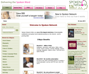 audiobookbazaar.com: Welcome to Spoken Network
<p>  </p>  <p> Spoken Network offers you <strong> one of the largest selections </strong> of downloadable audiobooks and spoken word material a...