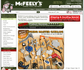 mcfeelys.com: McFeely's Square Drive Screws - Screws, Fasteners, Festool Power Tools and more
