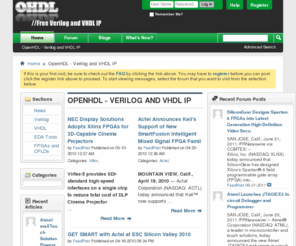 openhdl.com: OpenHDL - Free Verilog and VHDL IP Cores - The Front Page
vBulletin 4.0 Publishing Suite with CMS