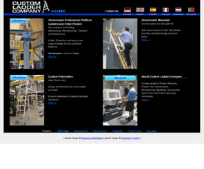 customladdercompany.com: Stockmaster Mobile Platforms and Custom Ladders
We specialise in the manufacture and supply of professional access equipment including the Stockmaster range of mobile platform ladders for Maintenanace, Warehouse, Transport and general applications and Mezzalad, designed for access to mezzanine areas. For special needs, a custom fabrication service is also available.