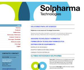 solpharma.com: Soluciones para Life Sciences - Solpharma Technologies
Bienvenidos a Solpharma Technologies.  Soluciones para la industria farmacéutica y afines.
