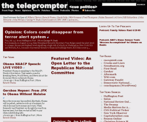 theteleprompter.com: Politics - The Teleprompter
Politics news, blogs, videos, and photos brought to you by The Teleprompter.