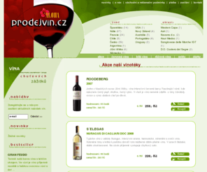 dobrevino.info: Prodej vín - akce - internetový on-line prodej vína
online internetový prodej vína / vinotéka On-line / prodej kvalitních vín z Moravy a celého světa - Francie, Španělsko, Portugalsko, Chille, Sardinie a všech druhů / červená vína, bílá vína, růžová vína, šapmaňské - sekty akce