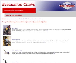 evacuation-chairs.info: Evacuation Chairs, Evacuation Chair, Fire and Emergency evacuation chair
solutions
Evacuation Chairs, Evacuation Chair, Fire and Emergency evacuation chair solutions