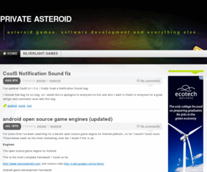 privateasteroid.com: private asteroid « asteroid games, software development and everything else…
asteroid games, software development and everything else...