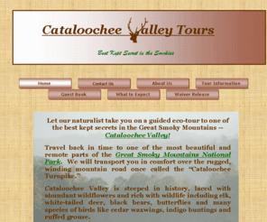 cataloocheevalleytours.com: Cataloochee Valley Tours Home Page
Cataloochee Valley Tours Home Page