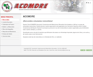 acomore.org: ACOMORE
Acomore - Asociacion Costarricense de Motociclismo Recreativo