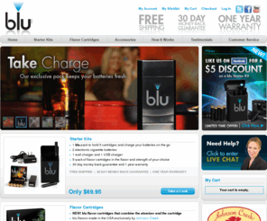 blue-ecigarettes.com: Electronic Cigarette by blu E Cigarette -  Home
blu electronic cigarette looks and taste like a real cigarette. Make the switch to blu the smokeless e cigarette today. You can be smoke free with blu the most popular ecigarette.