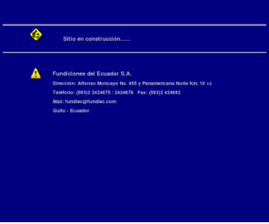 fundiec.com: Fundiciones del Ecuador S.A.
