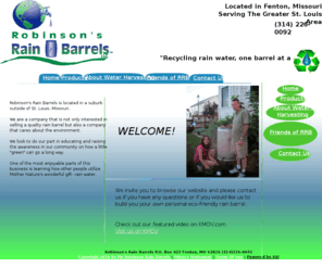 robinsonsrainbarrels.com: Robinsons Rain Barrels >  Home
Robinson's Rain Barrels is located in a suburb outside of St. Louis, Missour