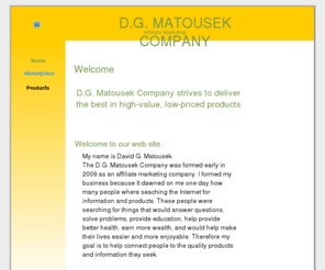 dgmatousekcompany.com: Home
