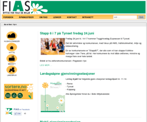 fias.no: FIAS - Renovasjon i Fjellregionen, innsamling og mottak av avfall
Fjellregionen Interkommunale Avfallsselskap (FIAS) tilbyr innsamling og mottak av avfall i 10 kommuner i Fjellregionen