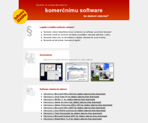 software-zdarma.cz: Software zdarma ke stažení, free download
Nevěříte, že existuje alternativa ke komerčnímu software ke stažení zdarma (free download)?