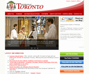 archtoronto.biz: Archdiocese of Toronto - Home Page
Welcome to the Archdiocese of Toronto