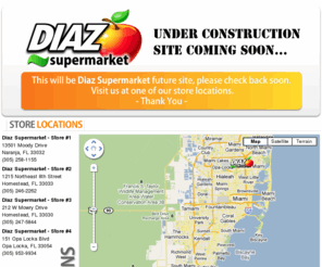 diazsupermarket.net: Diaz Supermarket Grocery Stores - Welcome!
Welcome to Diaz Supermarket! We strive to be the best in every service we provide to our customers. Grocery Stores, Cafeteria, Check Cashing, Money Transfer, and much more…