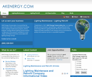 lighting-service.com: Lighting Maintenance - Lighting Retrofit - Lighting Contractor - Home
A&K Energy Conservation, Inc.is a Lighting Maintenance Contractor (LMC)specializing in Lighting Maintenance and Energy Efficient Lighting Retrofit.