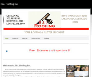 bandlroofinginc.com: B&L Roofing Inc. - Home
Roofing and Gutters