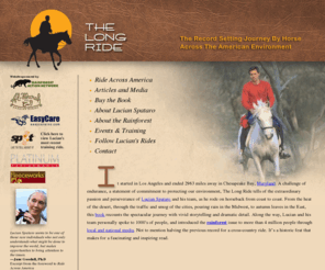 lucianspataro.com: Ride Across America - Lucian Spataro
A record setting journey by horse across the american environment