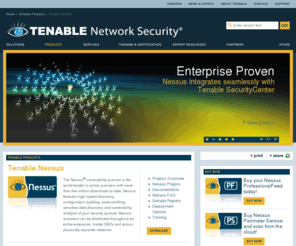 nessusng.com: Tenable Nessus | Tenable Network Security
Tenable Network Security is the premier provider of Unified Security Monitoring (network security products, solutions and services) and is the innovator and owner of the Nessus vulnerability scanner.