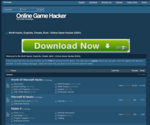 onlinegamehacker.com: WoW Hacks, Exploits, Cheats, Bots | Online Game Hacker (OGH)
World of Warcraft hacking. Undetectable WoW Bots, WoW Hacks, Cheats, Guides, Exploits.