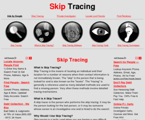 traceskip.com: Skip Tracing
Learn about Skip Tracing.