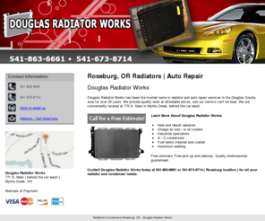 douglasradiator.com: Radiators | Condensers Roseburg, OR - Douglas Radiator Works
Douglas Radiator Works provides quality radiator works at affordable prices, plus the best service. to Myrtle Creek, OR. Call 541-863-6661 for free estimates.