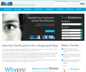 evsanswers.com: ID Verification, ID Authentication, Fraud Prevention Tools – EVS
EVS is a cutting-edge id verification, id authentication and fraud prevention tools company. EVS has been in the fraud prevention solutions industry for 10 years.
